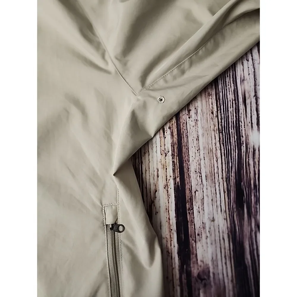Royal Robbins Men's‎ M Windbreaker Jacket Tan Lightweight Hiking Gorpcore Hooded